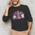 In October We Wear Pink Ballet Ghost Teacher Breast Cancer Unisex Long Sleeve T-Shirt, funny gift In October We Wear Pink Ballet Ghost Teacher Breast Cancer Unisex Long Sleeve T-Shirt, funny gift