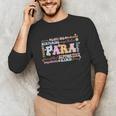 Paraprofessional Back To School Paraeducator Para Teacher Unisex Long Sleeve T-Shirt, funny gift Paraprofessional Back To School Paraeducator Para Teacher Unisex Long Sleeve T-Shirt, funny gift