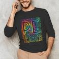 PE Teacher Phys Ed Tie Dye Physical Education Appreciation Unisex Long Sleeve T-Shirt, funny gift PE Teacher Phys Ed Tie Dye Physical Education Appreciation Unisex Long Sleeve T-Shirt, funny gift