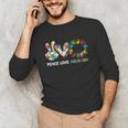 Peace Love Inclusion Sped Squad Special-Ed Teacher Daycare Unisex Long Sleeve T-Shirt, funny gift Peace Love Inclusion Sped Squad Special-Ed Teacher Daycare Unisex Long Sleeve T-Shirt, funny gift