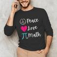 Peace Love Math Maths Teacher Pi Symbol Men Women Unisex Long Sleeve T-Shirt, funny gift Peace Love Math Maths Teacher Pi Symbol Men Women Unisex Long Sleeve T-Shirt, funny gift