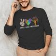 Peace Love Montessori Daycare Teacher Appreciation Unisex Long Sleeve T-Shirt, funny gift Peace Love Montessori Daycare Teacher Appreciation Unisex Long Sleeve T-Shirt, funny gift
