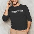 Physics Teacher Physics Teacher For Men Women Girls Kids Unisex Long Sleeve T-Shirt, funny gift Physics Teacher Physics Teacher For Men Women Girls Kids Unisex Long Sleeve T-Shirt, funny gift