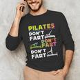 Pilates Instructor Teacher Watercolor Pilates Don't Fart Men Women Kids Unisex Long Sleeve T-Shirt, funny gift Pilates Instructor Teacher Watercolor Pilates Don't Fart Men Women Kids Unisex Long Sleeve T-Shirt, funny gift