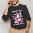 Pink Unicorn Spanish Teacher Regalos Para Bilingue Teacher Unisex Long Sleeve T-Shirt, funny gift Pink Unicorn Spanish Teacher Regalos Para Bilingue Teacher Unisex Long Sleeve T-Shirt, funny gift