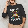 Pirate Math Teacher Skull Pirate Halloween Costume Unisex Long Sleeve T-Shirt, funny gift