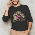Pre-K Preschool Kindergarten Future Teacher Rainbow Unisex Long Sleeve T-Shirt, funny gift Pre-K Preschool Kindergarten Future Teacher Rainbow Unisex Long Sleeve T-Shirt, funny gift
