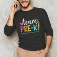 Pre-k Team Pencil Teacher Student Back To School Girls Unisex Long Sleeve T-Shirt, funny gift