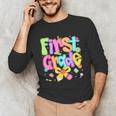 Preppy First Grade Back To School 1st Grade Teacher Girl Kid Unisex Long Sleeve T-Shirt, funny gift Preppy First Grade Back To School 1st Grade Teacher Girl Kid Unisex Long Sleeve T-Shirt, funny gift