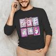 Preppy Spooky Teacher Halloween Ghost Coquette Bow Autumn Unisex Long Sleeve T-Shirt, funny gift Preppy Spooky Teacher Halloween Ghost Coquette Bow Autumn Unisex Long Sleeve T-Shirt, funny gift