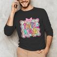 Preppy Third Grade Back To School Teacher Girl Kid Unisex Long Sleeve T-Shirt, funny gift