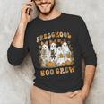 Preschool Boo Crew Halloween Teacher Ghost Costume Matching Unisex Long Sleeve T-Shirt, funny gift