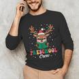 Preschool Crew Xmas Reindeer Teacher Student Christmas Unisex Long Sleeve T-Shirt, funny gift Preschool Crew Xmas Reindeer Teacher Student Christmas Unisex Long Sleeve T-Shirt, funny gift