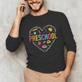 Preschool Teacher Pre-K Heart First Day Of Preschool Kids Unisex Long Sleeve T-Shirt, funny gift Preschool Teacher Pre-K Heart First Day Of Preschool Kids Unisex Long Sleeve T-Shirt, funny gift