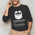 Professor Ancient Teaching Education Bearded History Teacher Unisex Long Sleeve T-Shirt, funny gift Professor Ancient Teaching Education Bearded History Teacher Unisex Long Sleeve T-Shirt, funny gift