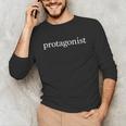 Protagonist Shirt For English Majors English Teachers Unisex Long Sleeve T-Shirt, funny gift Protagonist Shirt For English Majors English Teachers Unisex Long Sleeve T-Shirt, funny gift