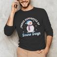 Proud Supporter Of Snow Days Teacher Unisex Long Sleeve T-Shirt, funny gift Proud Supporter Of Snow Days Teacher Unisex Long Sleeve T-Shirt, funny gift