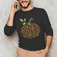 Pumpkin Music Notes Fall Teacher Autumn Halloween Unisex Long Sleeve T-Shirt, funny gift