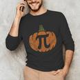 Pumpkin Pi Math Teacher Halloween Thanksgiving Day Costume Men Women Kids Unisex Long Sleeve T-Shirt, funny gift