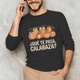 Qué Te Pasacalabaza Fall Immersion Teacher Spanish Teacher Unisex Long Sleeve T-Shirt, funny gift Qué Te Pasacalabaza Fall Immersion Teacher Spanish Teacher Unisex Long Sleeve T-Shirt, funny gift
