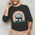 Rainbow AAC Awareness Month SPED Teacher SLP Communication Unisex Long Sleeve T-Shirt, funny gift