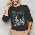 Read In Peace Skeleton Reading Teacher Spooky Halloween Unisex Long Sleeve T-Shirt, funny gift Read In Peace Skeleton Reading Teacher Spooky Halloween Unisex Long Sleeve T-Shirt, funny gift