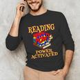 Reading Super Power Activated Superhero Teacher Or Student Men Women Girls Kids Unisex Long Sleeve T-Shirt, funny gift