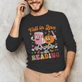 Retro Fall In Love With Learning Pumpkin Autumn Teacher Unisex Long Sleeve T-Shirt, funny gift