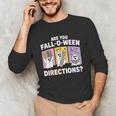 Retro Are You Fall O Ween Directions Teacher Halloween Ghost Unisex Long Sleeve T-Shirt, funny gift