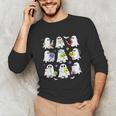 Retro Halloween Science Teacher Ghost Laboratory Teacher Unisex Long Sleeve T-Shirt, funny gift Retro Halloween Science Teacher Ghost Laboratory Teacher Unisex Long Sleeve T-Shirt, funny gift