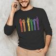 Retro Be Kind ASL Deaf Teacher Sign Language Gay Pride Unisex Long Sleeve T-Shirt, funny gift Retro Be Kind ASL Deaf Teacher Sign Language Gay Pride Unisex Long Sleeve T-Shirt, funny gift