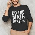Retro Do The Math Teacher For Men Women Kid Boy Girl Unisex Long Sleeve T-Shirt, funny gift
