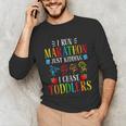 I Run Marathon Just Kidding I Chase Toddlers Teacher Unisex Long Sleeve T-Shirt, funny gift
