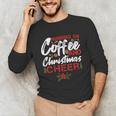 Running On Coffee And Christmas Cheer Lover Teacher For Men Women Kids Unisex Long Sleeve T-Shirt, funny gift
