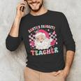 Santa Favorite Teacher Shirt Teacher Christmas Unisex Long Sleeve T-Shirt, funny gift Santa Favorite Teacher Shirt Teacher Christmas Unisex Long Sleeve T-Shirt, funny gift
