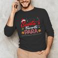 Santa's Favorite Para Christmas Paraprofessional Teacher Unisex Long Sleeve T-Shirt, funny gift Santa's Favorite Para Christmas Paraprofessional Teacher Unisex Long Sleeve T-Shirt, funny gift