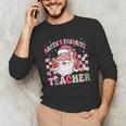 Santa's Favorite Teacher Groovy Christmas Teacher Boys Girls Unisex Long Sleeve T-Shirt, funny gift Santa's Favorite Teacher Groovy Christmas Teacher Boys Girls Unisex Long Sleeve T-Shirt, funny gift