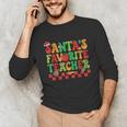 Santas Favorite Teacher Retro Groovy Christmas Xmas Women Unisex Long Sleeve T-Shirt, funny gift Santas Favorite Teacher Retro Groovy Christmas Xmas Women Unisex Long Sleeve T-Shirt, funny gift