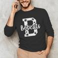 School Spirit Mascot Bobcats Back To School Teacher Student Unisex Long Sleeve T-Shirt, funny gift