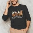 Science Teacher Horror Fall Coffee Halloween Pumpkin Autumn Unisex Long Sleeve T-Shirt, funny gift