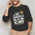 SÉ AMABLE Be Kind Bilingual Teacher Maestra Spanish Teacher Unisex Long Sleeve T-Shirt, funny gift SÉ AMABLE Be Kind Bilingual Teacher Maestra Spanish Teacher Unisex Long Sleeve T-Shirt, funny gift