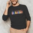Se Amable Be Kind In Spanish Groovy Teacher Flowers Unisex Long Sleeve T-Shirt, funny gift Se Amable Be Kind In Spanish Groovy Teacher Flowers Unisex Long Sleeve T-Shirt, funny gift