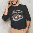 Sea Otter Book Reading Shirt For Bookworm Teachers Unisex Long Sleeve T-Shirt, funny gift