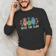 Seize The Clay Pottery Teacher Ceramics Potter Maker Unisex Long Sleeve T-Shirt, funny gift