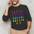 Sign Language Alphabet For ASL Interpreter Deaf Teacher Stud For Men Women Girls Kids Unisex Long Sleeve T-Shirt, funny gift