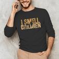 I SMELL CHILDREN Halloween Teacher Classroom I Teach Unisex Long Sleeve T-Shirt, funny gift
