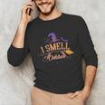 I Smell Children Wicked Cute Kindergarten Teacher Halloween Unisex Long Sleeve T-Shirt, funny gift