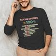 Social Studies Is Relevant History Teacher History Buff Unisex Long Sleeve T-Shirt, funny gift