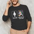 Special Ed Teacher Dabbing Unicorn Teacher Women Unisex Long Sleeve T-Shirt, funny gift Special Ed Teacher Dabbing Unicorn Teacher Women Unisex Long Sleeve T-Shirt, funny gift