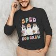 SPED Boo Crew Halloween Floral Ghost Special Ed SPED Teacher For Men Women Kids Unisex Long Sleeve T-Shirt, funny gift SPED Boo Crew Halloween Floral Ghost Special Ed SPED Teacher For Men Women Kids Unisex Long Sleeve T-Shirt, funny gift